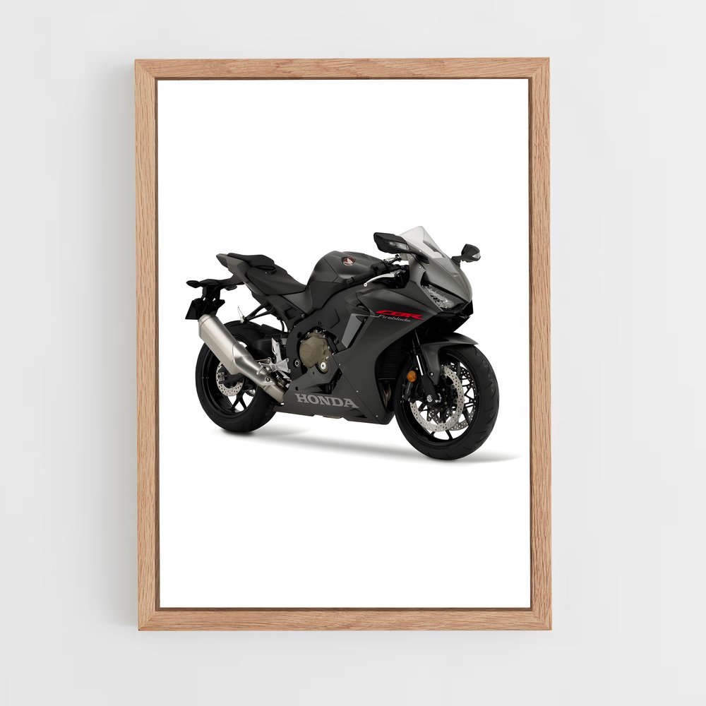 Poster incroyable Cbrrr-r fireblade – affiche Honda Moto (vue 4)